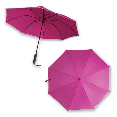 Custom Made 24 Inches x 27 Inches Piping Umbrella