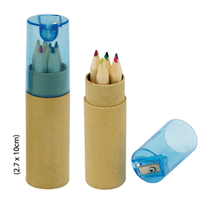 ECO 6 Color Pencil Sets + Sharpener