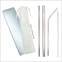 Small - ECO Stainless Steel Straw Set 2 (V23) - Small
