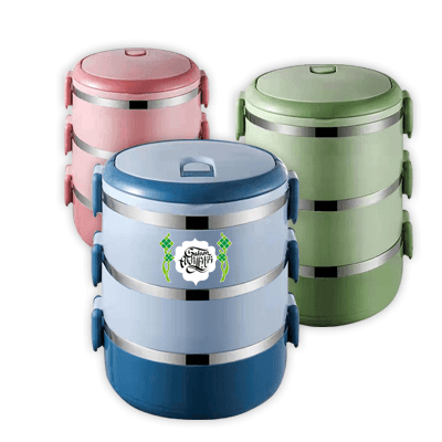 Lunch Jar 5 (3 Tiers) - Stainless Steel Lunch Jar