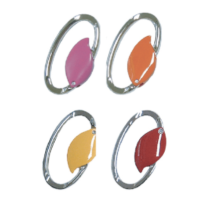 Metal Leaf Caribiner Keychain