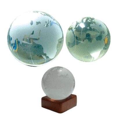 High Grade Clear Crystal Globe / Paper Weight