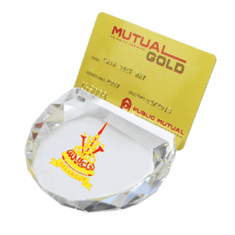 Crystal Name Card Stand
