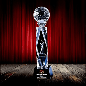Crystal Metal Sport Trophy