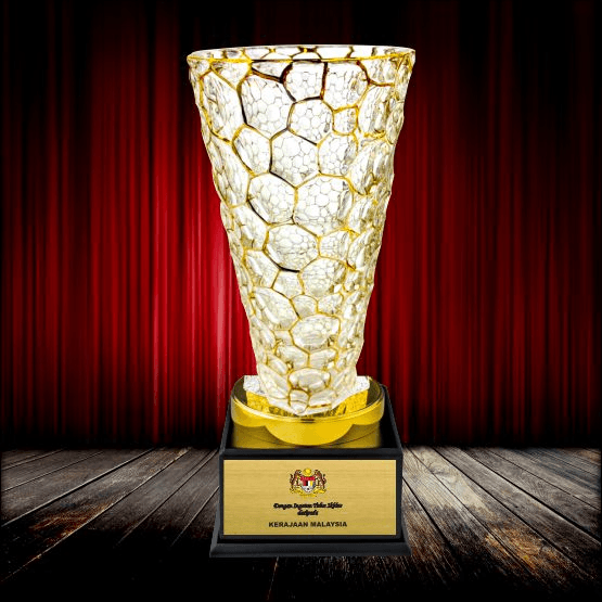 Elegant Golden Crystal Vase
