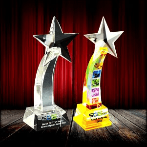 Exclusive Crystal Star Trophy