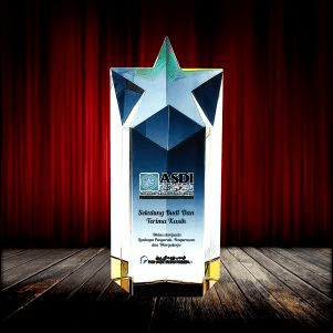 Exclusive Crystal Star Trophy