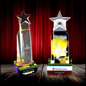 Exclusive Crystal Star Trophy