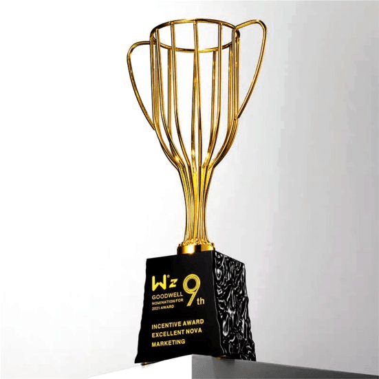 Exclusive Metal Crystal Award