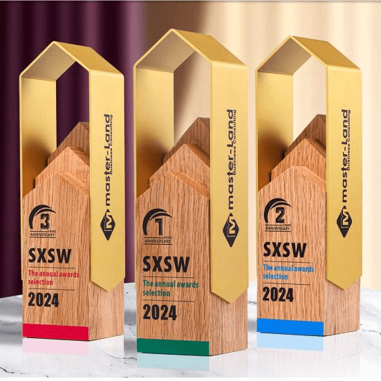 Exclusive Wooden Metal Award