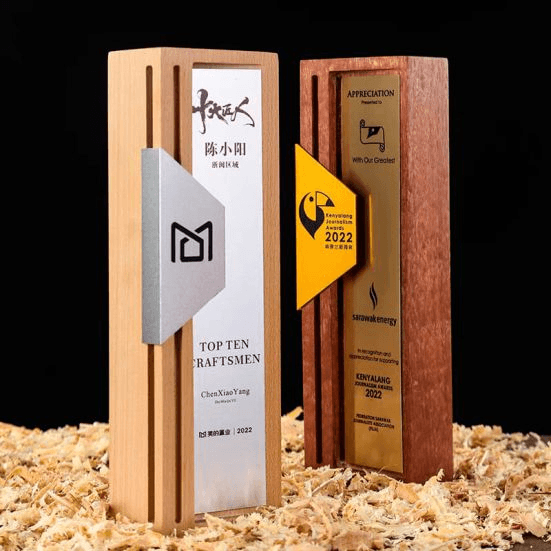 Exclusive Wooden Metal Award