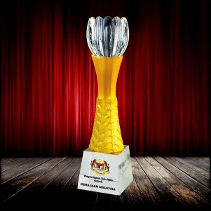 Exclusive Gold Effect Trophy