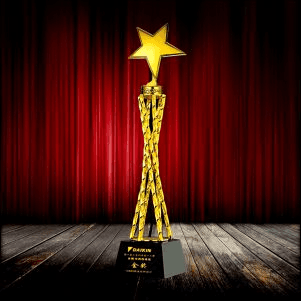 Exclusive Metal Crystal Trophy