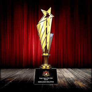 Exclusive Metal Crystal Trophy
