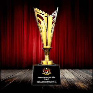 Exclusive Metal Crystal Trophy