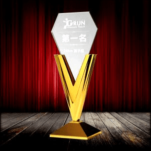 Exclusive Metal Crystal Trophy