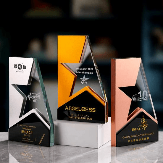 Exclusive Metal Crystal Award