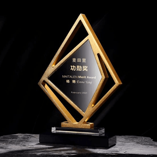 Exclusive Metal Crystal Award