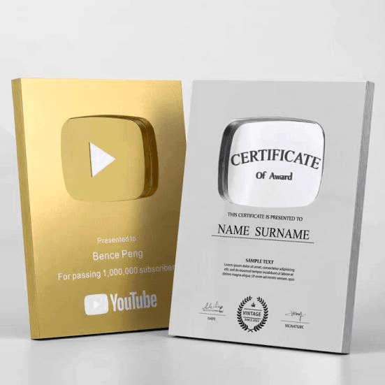 Exclusive Metal Wood Award