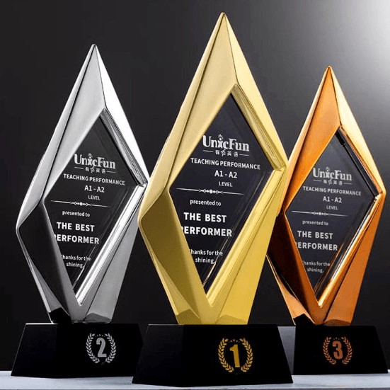 Exclusive Metal Crystal Award