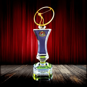 Fusion Crystal Metal Award
