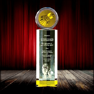 Fusion Crystal Metal Award