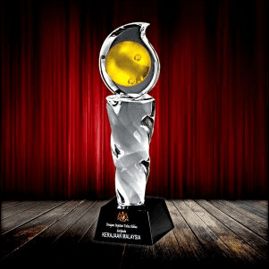 Fusion Crystal Metal Award