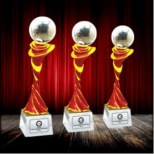 3D Figure Gold Silver Bronze