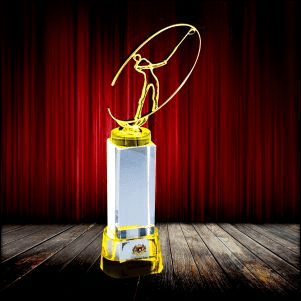 3D Figure Gold Silver Bronze