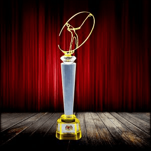 3D Figure Gold Silver Bronze