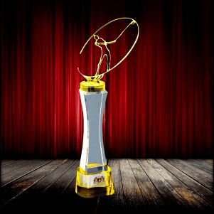 3D Figure Gold Silver Bronze