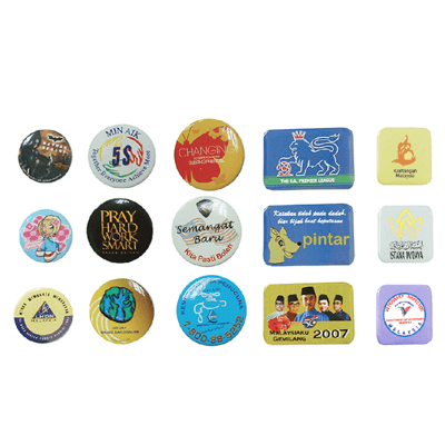 Button Badges with Standard Pin Back Portion