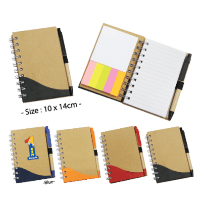 Small ECO Notepad with ReStick Notes (with Pen)