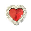 Heart Jewels (Bag Hook) - RED