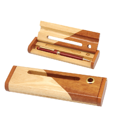 Rubber Wood Box / Pen Holder - (S) or (D)