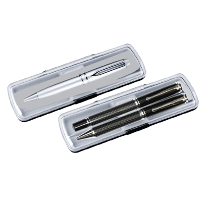 Transparent Plastic Pen Box - (S) or (D)