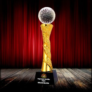 Crystal Metal Sport Trophy